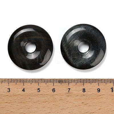 Natural Blue and Yellow Tiger Eye Pendants G-F831-A02-1