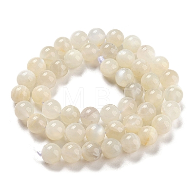 Natural White Moonstone Beads Strands G-F306-05AB-8mm-01-1