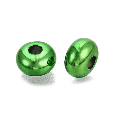 UV Plating Opaque Acrylic European Beads PACR-T017-19M-09-1