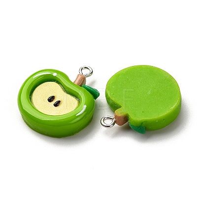 Opaque Resin Pendants RESI-I337-05P-A02-1