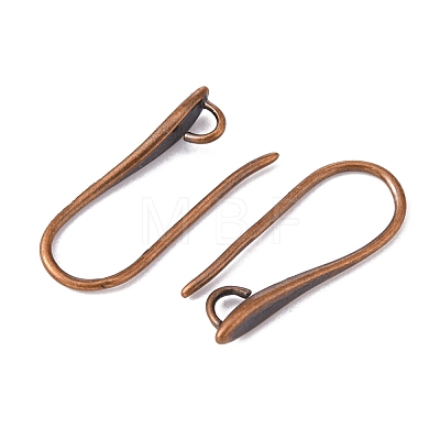 Brass Earring Hooks for Earring Designs KK-M142-02-RS-1