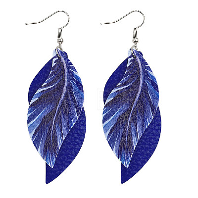 Imitation Leather Dangle Earrings FS-WG7D41A-04-1