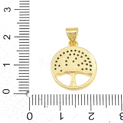 Brass Micro Pave Sky Blue Cubic Zirconia Pendants CU-CBA4A93-02A-G-1