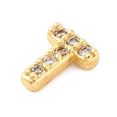 Rack Plating Brass Micro Pave Cubic Zirconia Cabochons KK-F874-04G-T-1