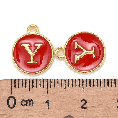 Golden Plated Alloy Enamel Charms LS-X-ENAM-S118-03Y-1