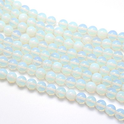 Opalite Round Beads Strands X-G-O047-08-10mm-1