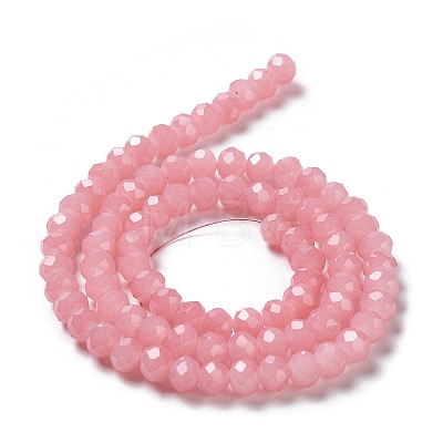 Baking Paint Imitation Jade Glass Bead Strands X-DGLA-A034-J8MM-A3-1