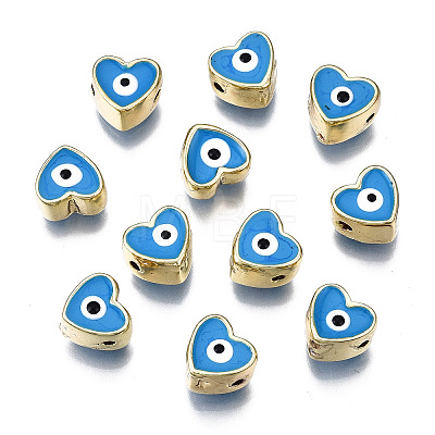 Alloy Enamel Beads PALLOY-Q441-036B-RS-1