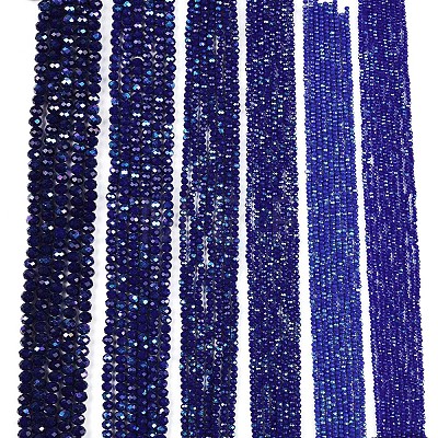 Electroplate Opaque Solid Color Glass Beads Strands EGLA-A044-P4mm-L07-1