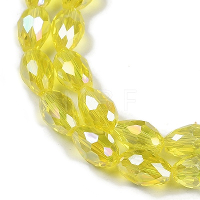 Transparent Electroplate Glass Beads Strands EGLA-N013-T10mm-B26-1