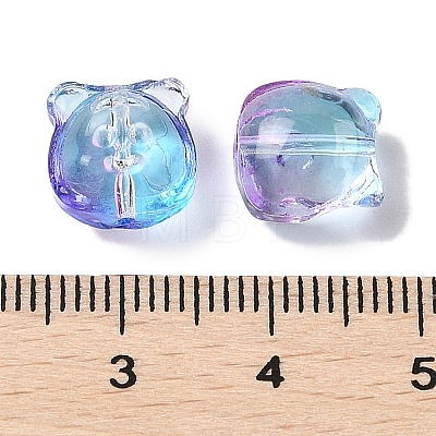 Transparent Spray Paint Glass Beads GLAA-Z011-01-1