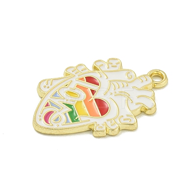 Pride Alloy Enamel Pendants ENAM-I060-09B-1