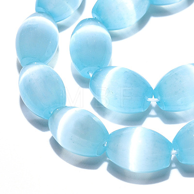 Dyed Natural Selenite Beads Strands G-T138-232C-1