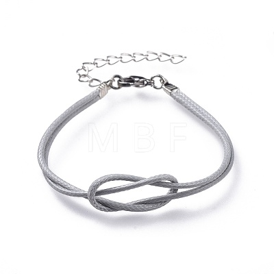Korean Waxed Polyester Cord Bracelets BJEW-JB04598-1