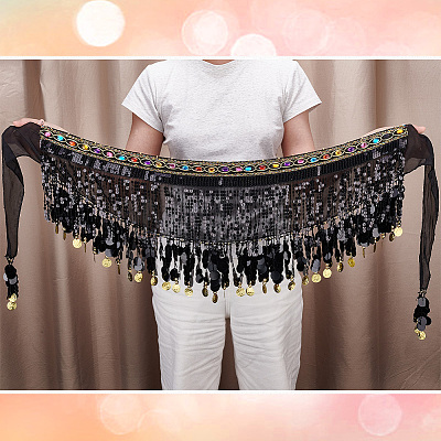 Polyester Tassel Fringe Trimming DIY-WH0304-796C-1