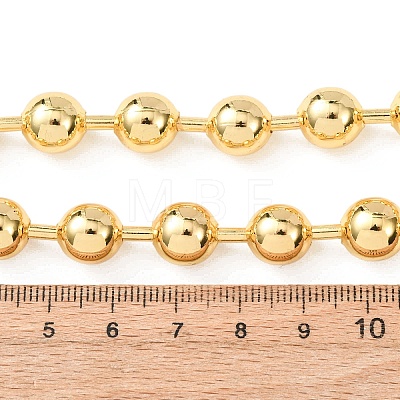 Brass Ball Chain Necklaces for Men Women NJEW-H089-01G-1