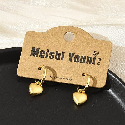 Brass Pendants Hoop Earrings EJEW-B120-08G-01-1