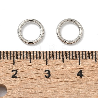 Alloy Soldered Closed Jump Rings X-PALLOY-H039-P-1