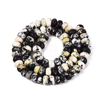Natural Yellow Turquoise(Jasper) Beads Strands G-N367-02A-10-1