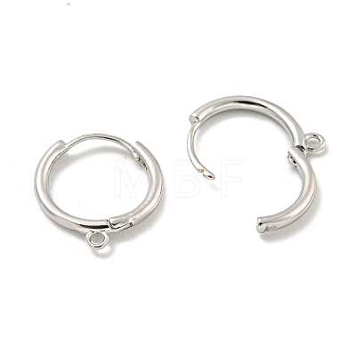 Brass Hoop Earrings EJEW-L211-012D-P-1