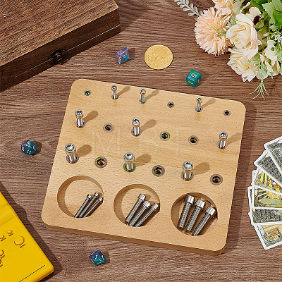 18-hole Wooden Nail Board DIY-WH0671-167-1