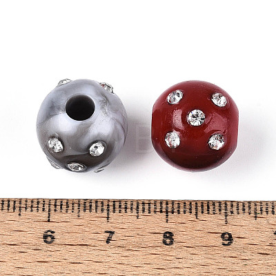 Acrylic European Beads MACR-N018-09-1