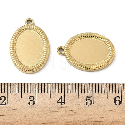 304 Stainless Steel Pendant Cabochon Settings STAS-D127-18A-G-1