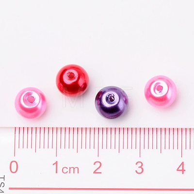 Valentine's Mix Glass Pearl Beads  HY-PH0006-8mm-10-1