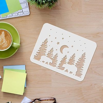 Large Plastic Reusable Drawing Painting Stencils Templates DIY-WH0202-139-1