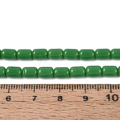 Opaque Glass Beads Strands GLAA-T028-14P-04-1