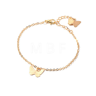 Brass Cable Chain Charm Bracelets for Women WG5EDD2-01-1