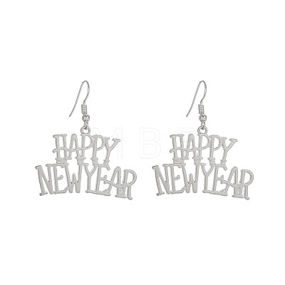 Alloy Acrylic Dangle Earrings FS-WG7C527-02-1