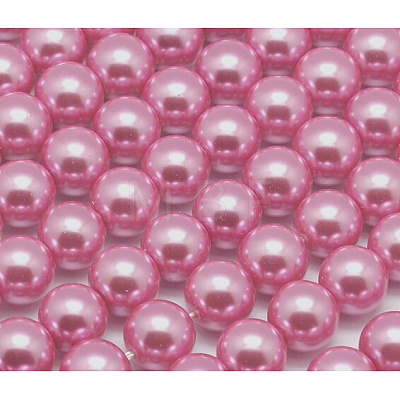 Eco-Friendly Dyed Glass Pearl Round Beads Strands HY-A002-4mm-RB109-1