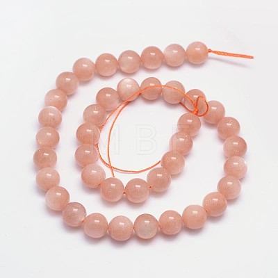 Natural Sunstone Beads Strands G-M262-10mm-06-1