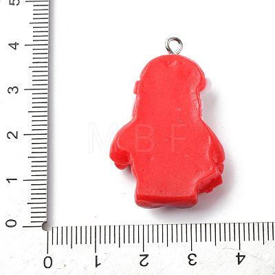 Christmas Opaque Resin Pendants RESI-A049-05L-1