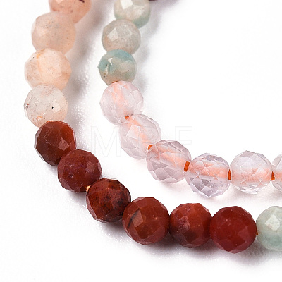 Natural Mixed Gemstone Beads Strands G-D080-A01-03-23-1