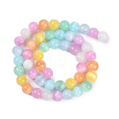 Macaron Color Natural Selenite Beads Strands G-F780-A01-02-1