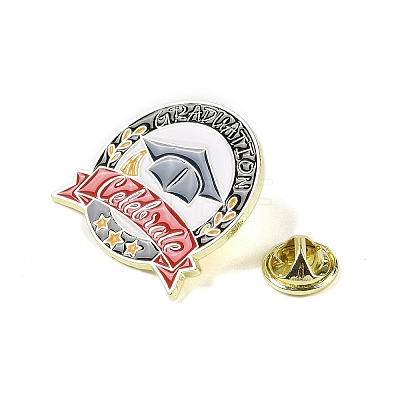 Graduation Theme Zinc Alloy Brooches JEWB-E037-05G-04-1