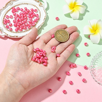 Opaque Acrylic Beads MACR-YW0003-55F-1