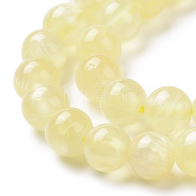 Natural Yellow Selenite Beads Strands G-N328-025C-03-1
