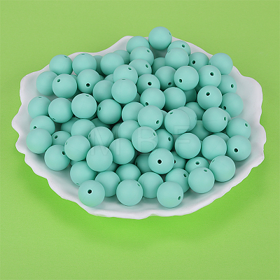 Round Silicone Focal Beads SI-JX0046A-93-1