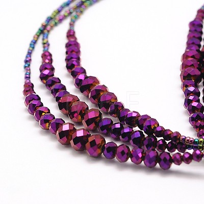 Glass Bead Lariat Necklaces X-NJEW-O059-04F-1