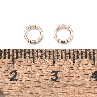Brass Closed Jump Rings KK-CBA4112-10RG-1