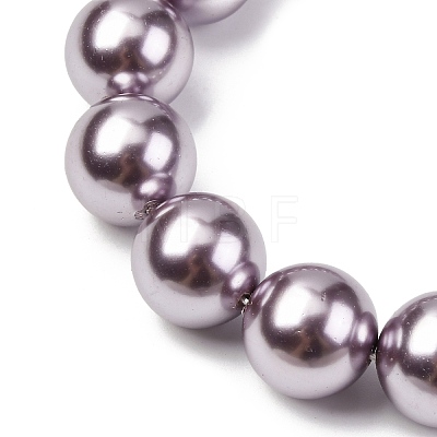 Electroplated Shell Pearl Beads Strands BSHE-G041-14mm-02-1