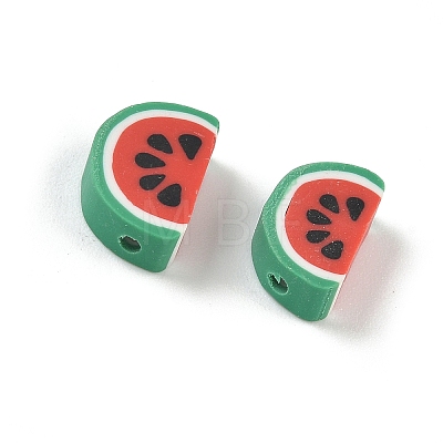 Fruit & Vegetable Theme Handmade Polymer Clay Beads CLAY-F006-02L-1