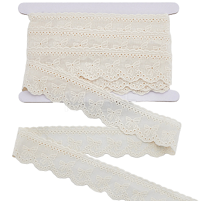 8Yards Flat Hollow Polyester Lace Trim OCOR-GF0006-07A-1
