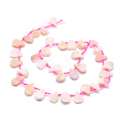 Natural Pink Opal Beads Strands G-E569-R02-1