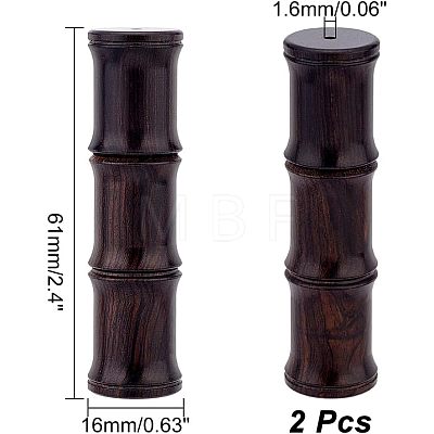 Ebony Wood Big Pendants WOOD-WH0027-62-1