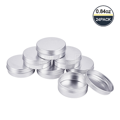 BENECREAT Round Aluminium Tin Cans CON-BC0004-84-1