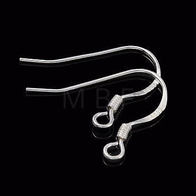 925 Sterling Silver Earring Hooks STER-K167-049B-S-1